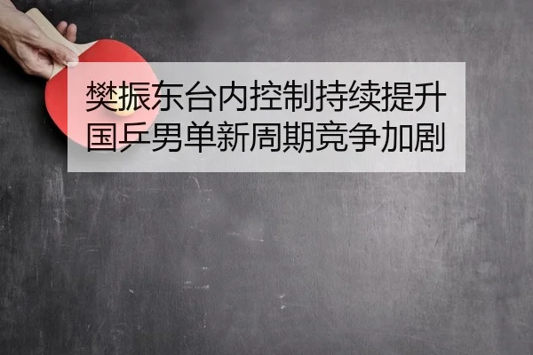 樊振东台内控制持续提升 国乒男单新周期竞争加剧 - LDSPORTS
